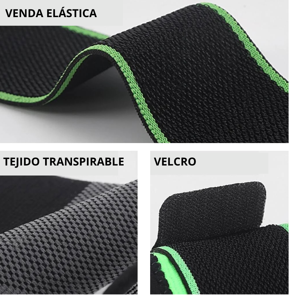 Muñequera ortopédica ajustable de alta compresión