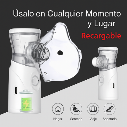 AirVita™ – Nebulizador Compacto para Uso Diario y en Viajes