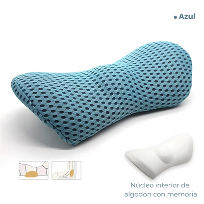 Cojín de apoyo lumbar con funda de almohada
