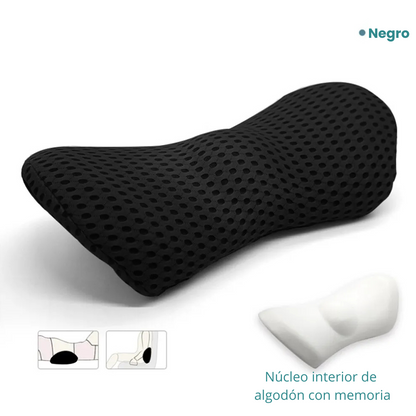 Cojín de apoyo lumbar con funda de almohada