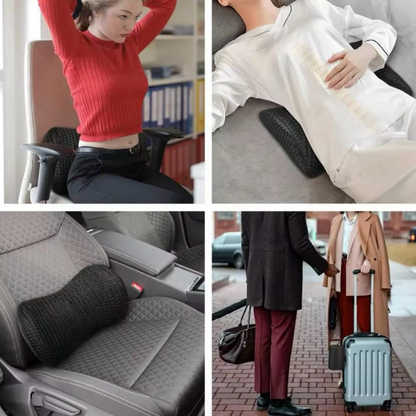 Cojín de apoyo lumbar con funda de almohada