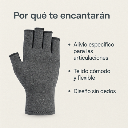 Alivium Max – Guantes de Compresión Abiertos con Libertad Total de Movimiento