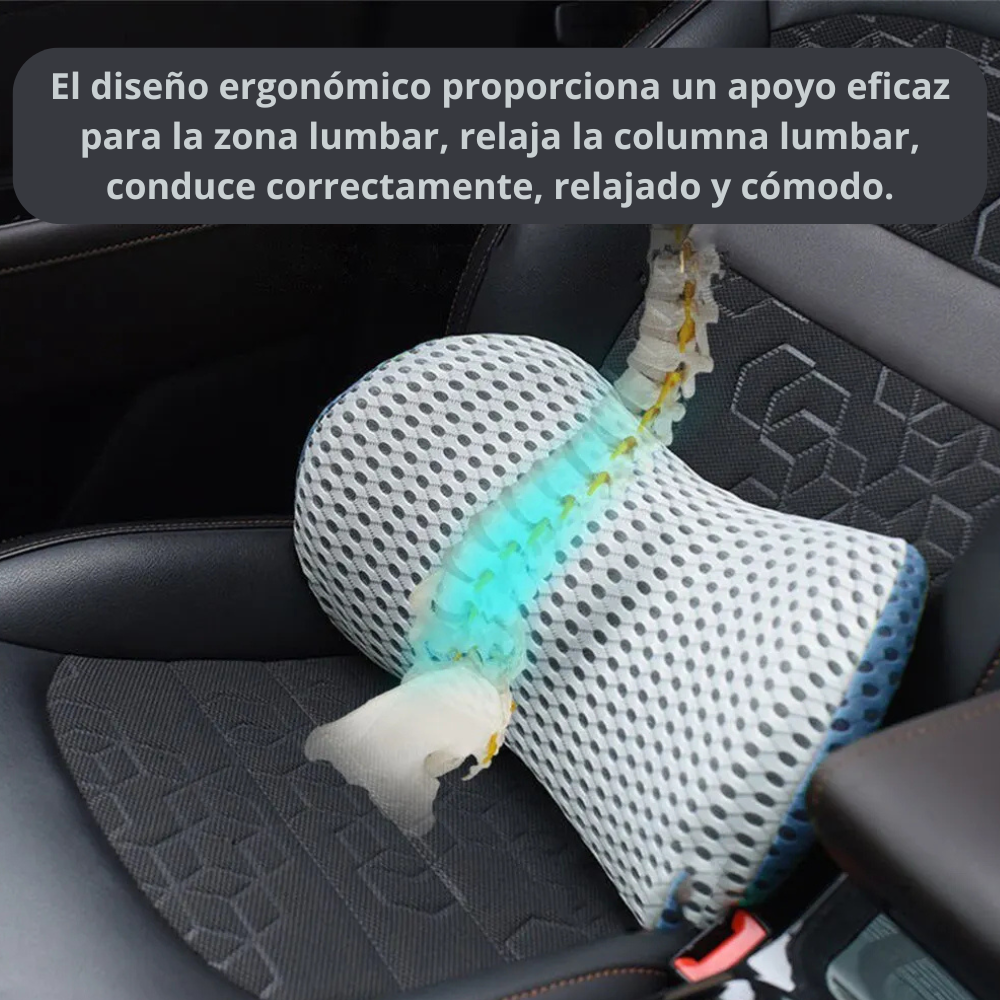 Cojín de apoyo lumbar con funda de almohada