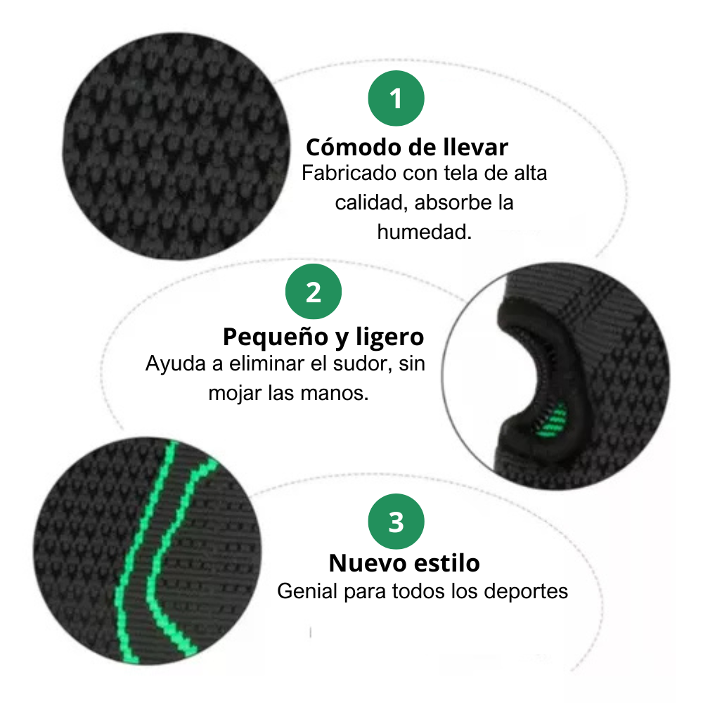 Muñequera ortopédica ajustable de alta compresión