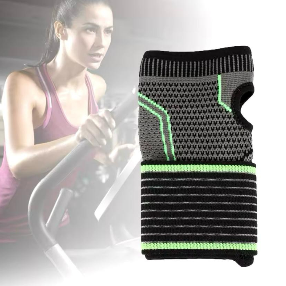 Muñequera ortopédica ajustable de alta compresión